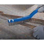 Draper Wire Scratch Brush with Scraper, 350mm Carbon Steel