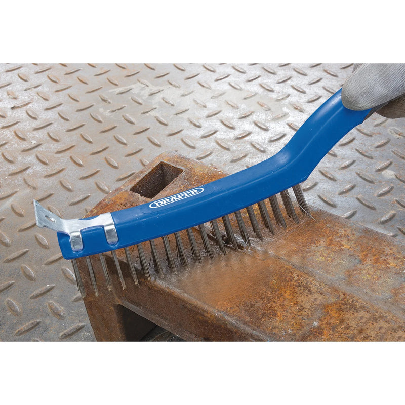 Draper Wire Scratch Brush with Scraper, 350mm