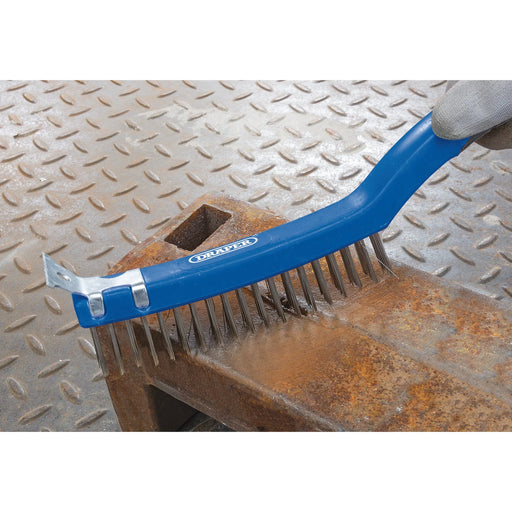 Draper Wire Scratch Brush with Scraper, 350mm