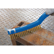 Draper Brass Wire Scratch Brush 350mm with Scraper