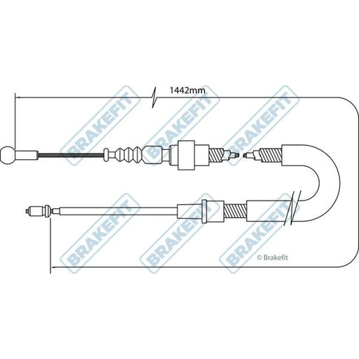 Apec Handbrake Cable Left Rear BBC3042
