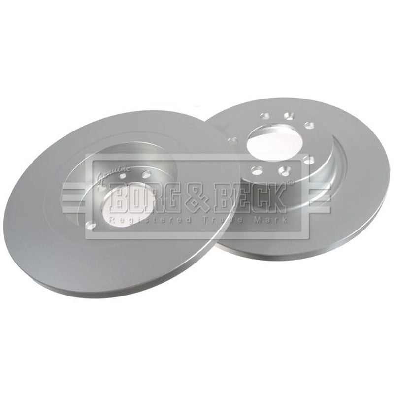 Borg & Beck 2 x Solid Rear Brake Discs BBD4667