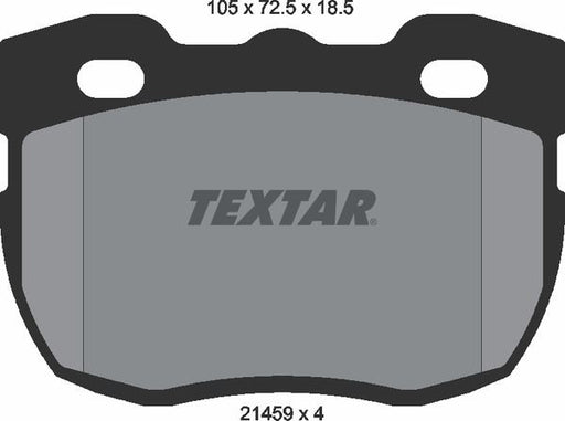 TEXTAR 2145901 Brake Pad Set Front Fits Land Rover 90 Defender Metrocab TEXTAR - Town Parts