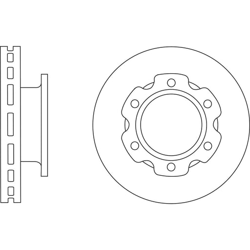 Apec Brake Disc Front Fits Isuzu Grafter Nkr Apec  - Town Parts