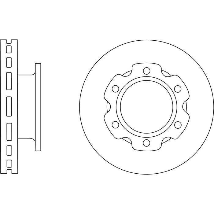 Apec Brake Disc Front Fits Isuzu Grafter Nkr Apec  - Town Parts