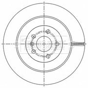 Borg & Beck 2 x Vented Rear Brake Discs BBD5531