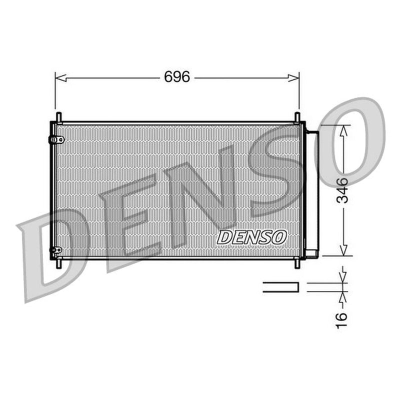 Denso Air Conditioning Condenser DCN50022