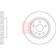 Apec 2 x Vented Rear Brake Discs DSK3428