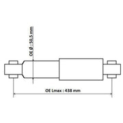 KYB Shock Absorber Damper Strut Rear 345701