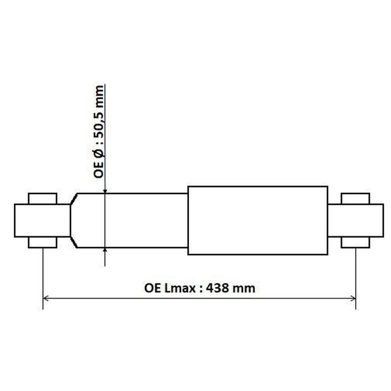 KYB Shock Absorber Damper Strut Rear 345701
