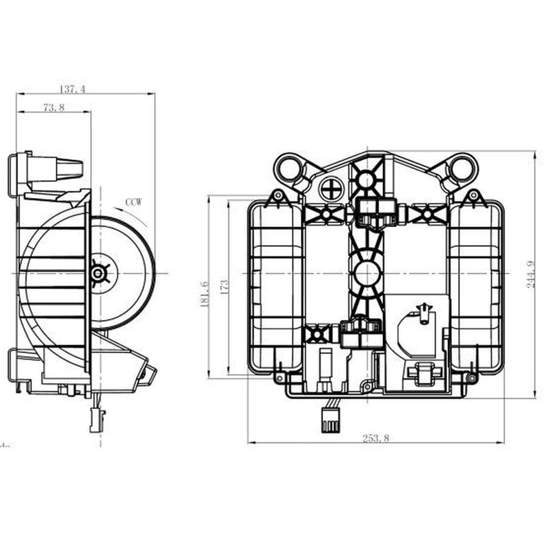 NRF Heater Blower Fan 34281