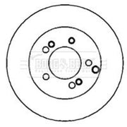 Borg & Beck 2 x Solid Rear Brake Discs BBD4366