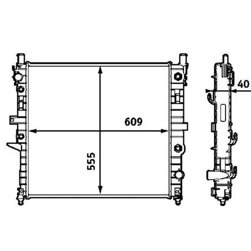 Mahle Engine Radiator CR 553 000S