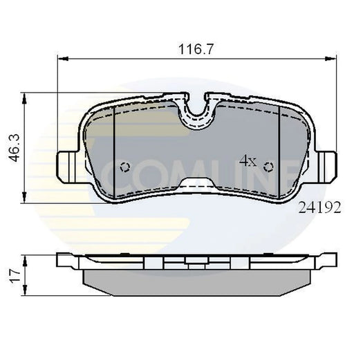 Comline Rear Brake Pad Set CBP02021