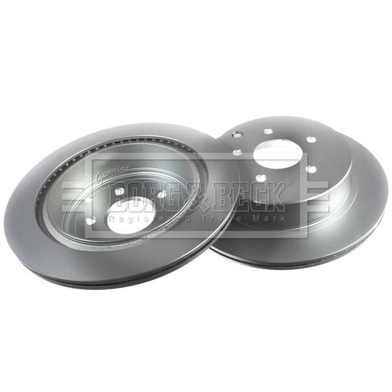Borg & Beck 2 x Vented Rear Brake Discs BBD4573
