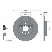 Textar 2 x Solid Rear Brake Discs 92083903