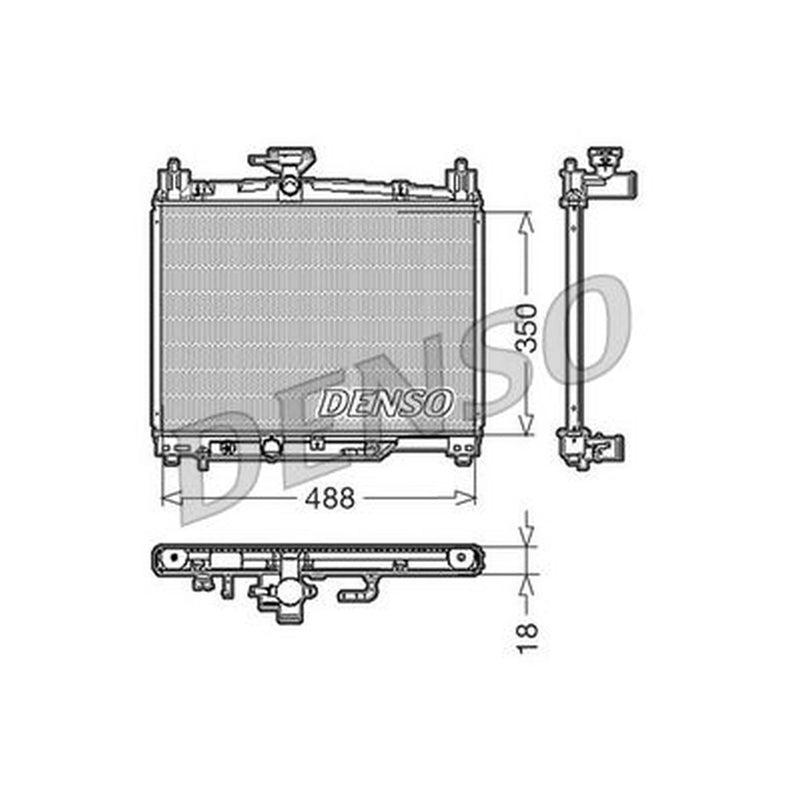Denso Engine Radiator DRM50002