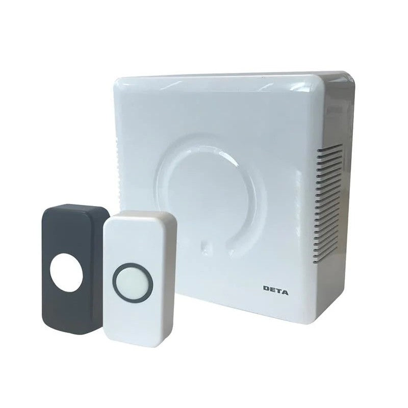 Deta Vimark Wired Door Bell Chime and Push Kit - C3504