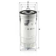 MANN-FILTER Fuel Filter Element WK 853/14 OE 3192226900 3192226901 319223A800