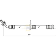 NAPA Brake Hydraulic Hose Line Front Right NBH1329