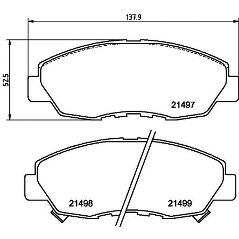 DON Front Brake Pad Set PCP1854