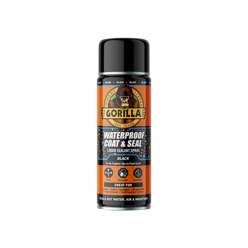 Gorilla Glue Gorilla® Waterproof Coat & Seal Spray Black 450ml - 115173