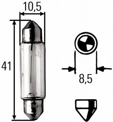 Hella 8GM 002 091-321 Bulb, interior light