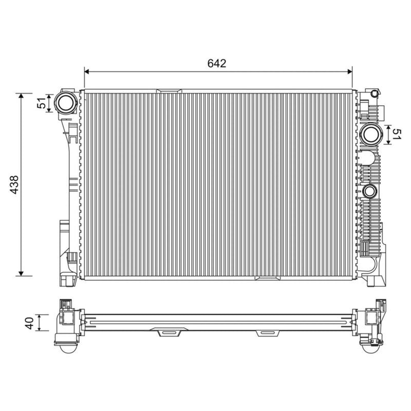 Valeo Engine Radiator 701220