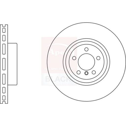Apec 2 x Vented Front Brake Discs DSK3252B