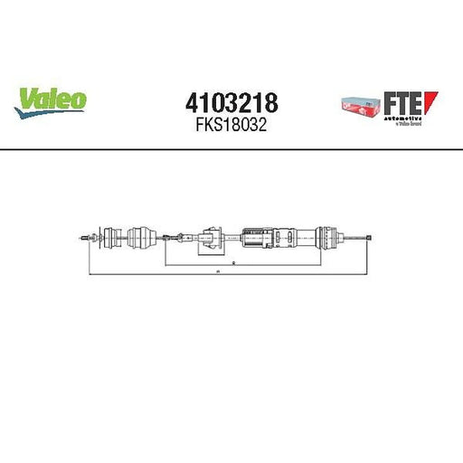 Valeo Clutch Control Cable Pull 4103218