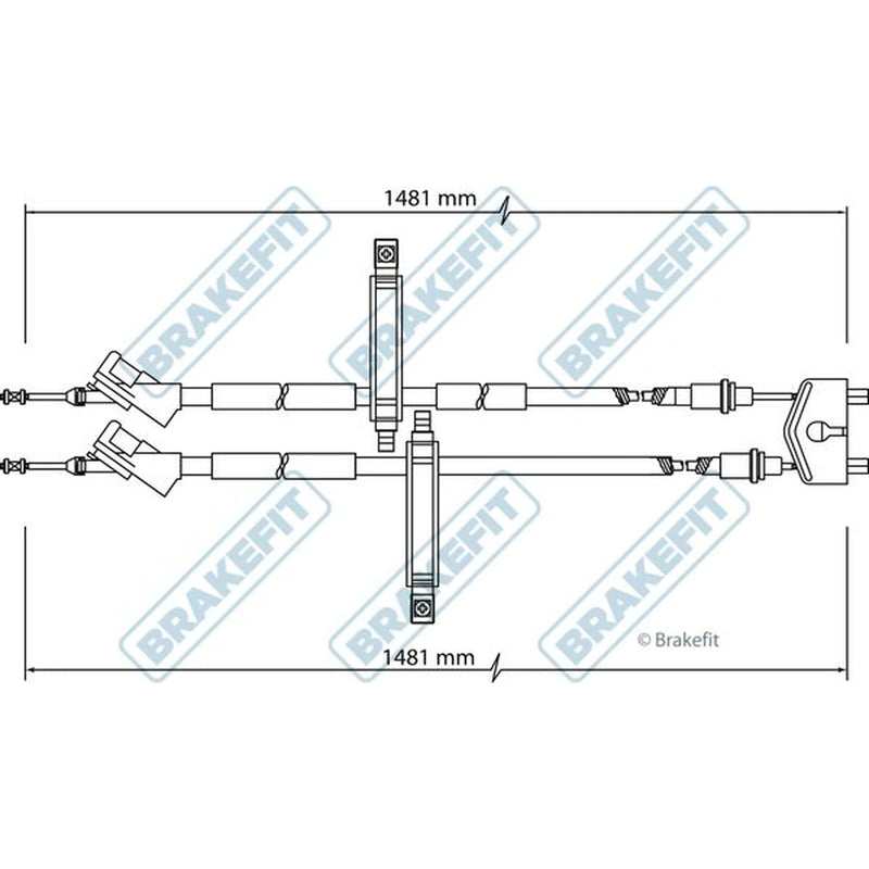 Apec Handbrake Cable Centre BBC3142