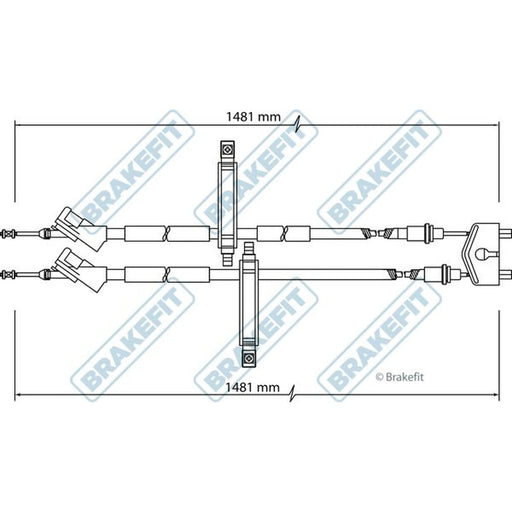 Apec Handbrake Cable Centre BBC3142