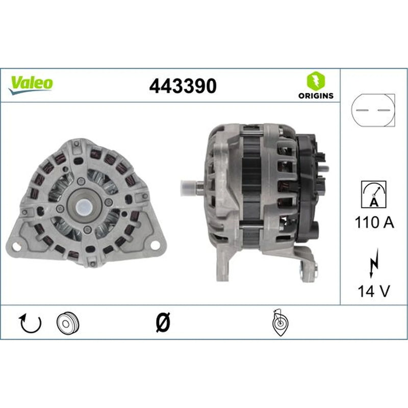 Valeo Car Alternator 12V 443390