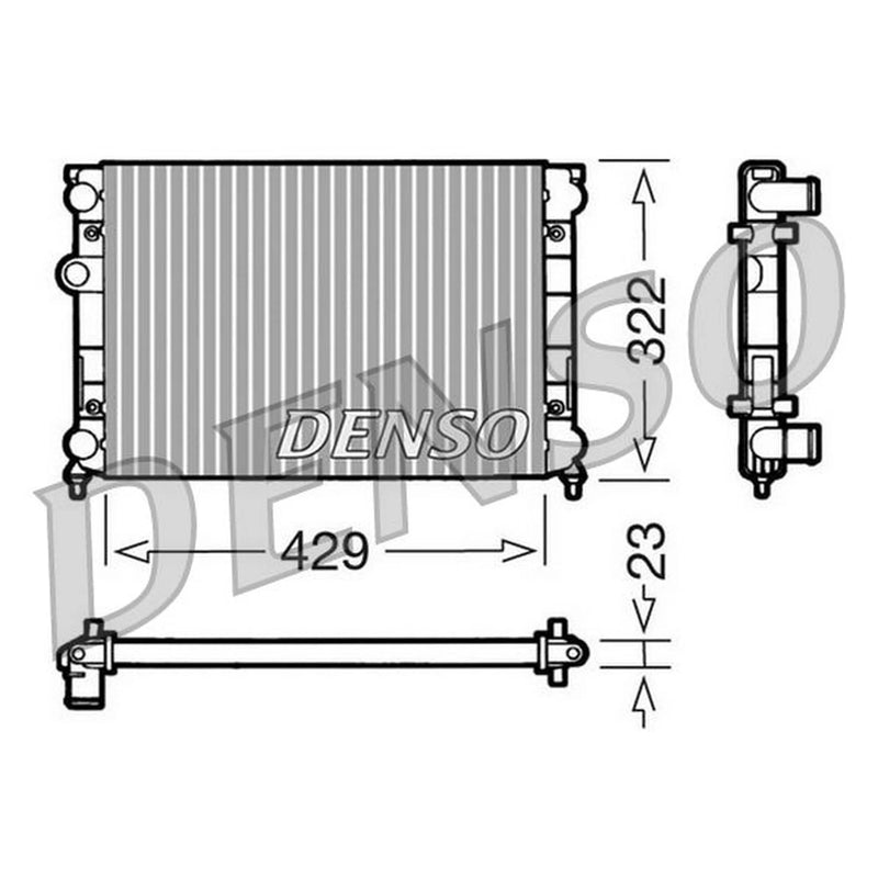 Denso Engine Radiator DRM32007