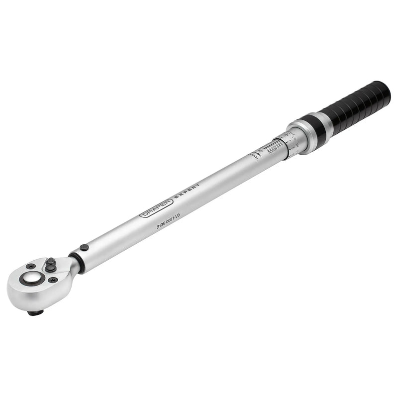 Draper Expert Ratchet Torque Wrench 1/2" Sq. Dr. 40-200Nm
