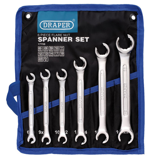 Draper Flare Nut Spanner Set 6 Piece