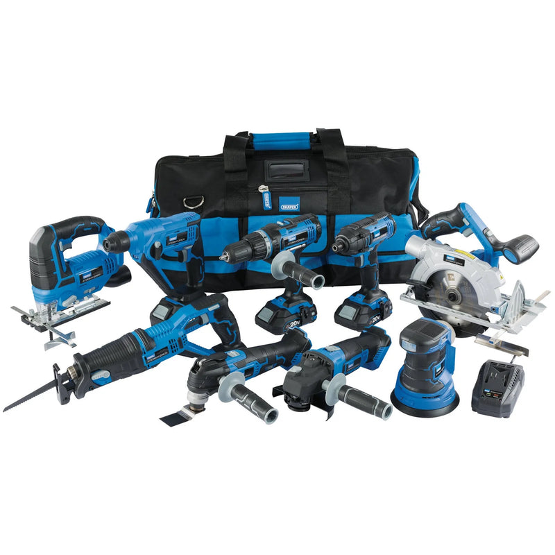 Draper Storm Force 20V Cordless Kit 9 Piece Power Tools