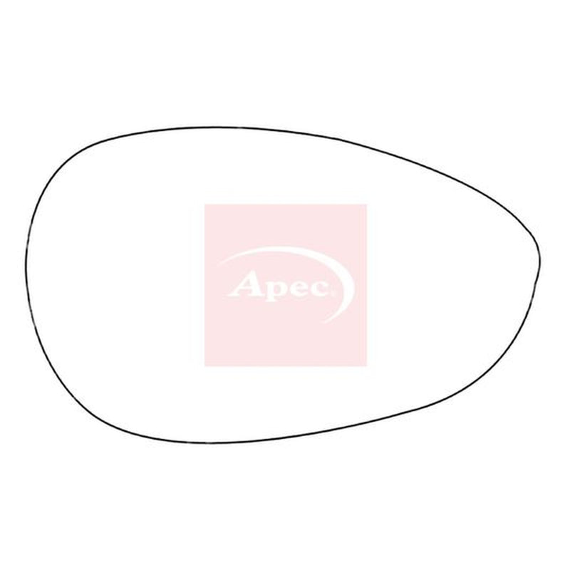 Apec Exterior Wing Mirror Glass Right AMS2222