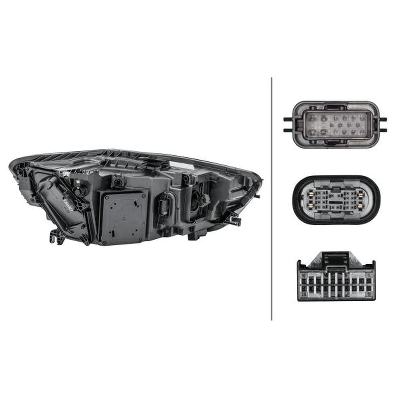 Hella Headlight Headlamp LED Left 1EX 011 151-411
