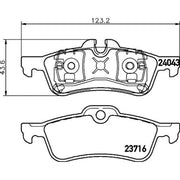 DON Rear Brake Pad Set PCP1141