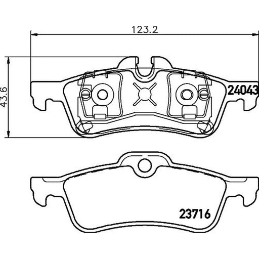 Mintex Rear Brake Pad Set MDB2639