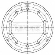 Borg & Beck Brake Drum Assembly Front BBR32531