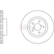 Fahren 2 x Vented Front Brake Discs FBD6201