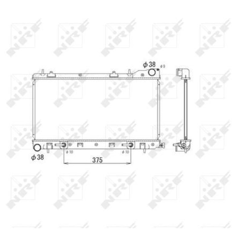 NRF Engine Radiator 53596