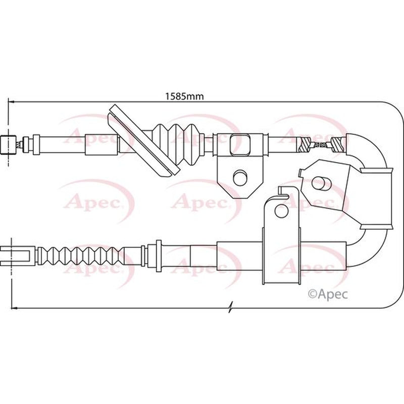 Apec Handbrake Cable Right Rear CAB1431