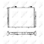 NRF Engine Radiator 55331