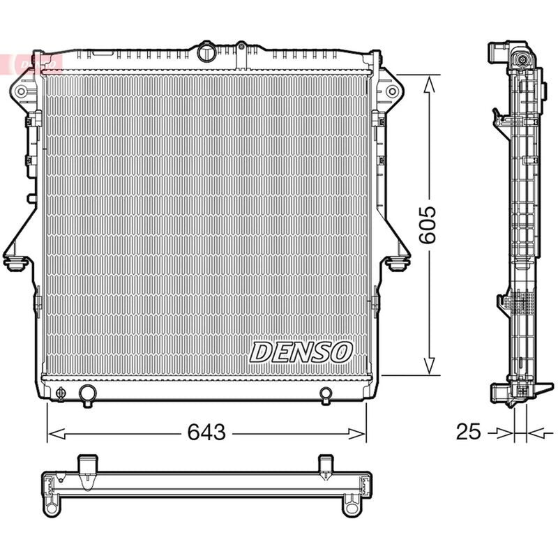 Denso Engine Radiator DRM10119