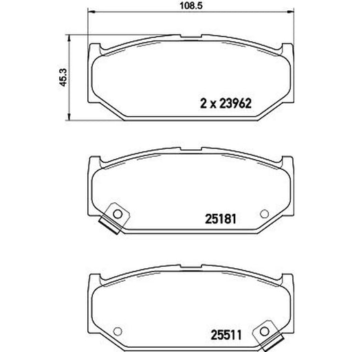 Mintex Front Brake Pad Set MDB3397
