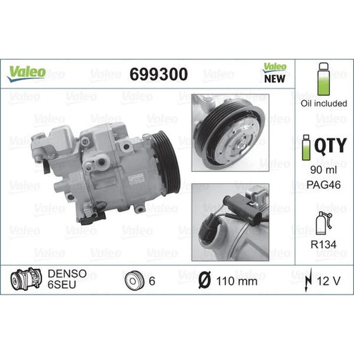 Valeo Air Conditioning Compressor 699300