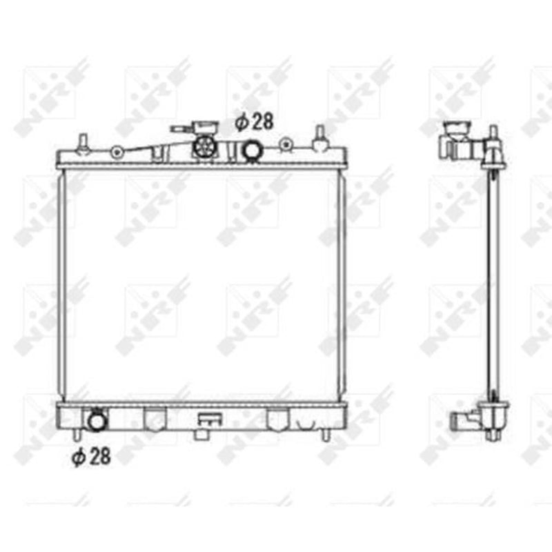NRF Engine Radiator 58187